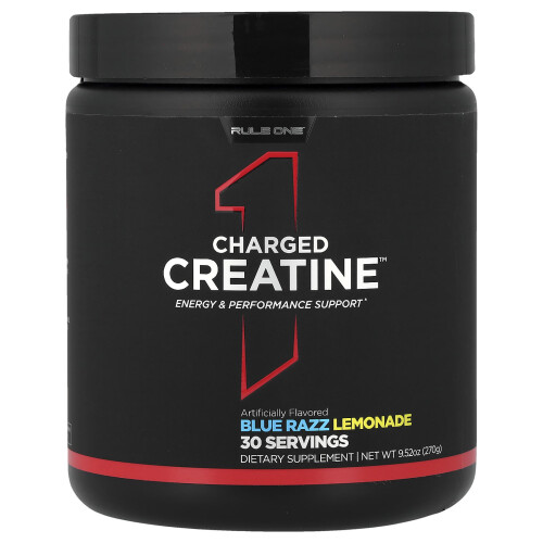 Charged Creatine Blue Razz Lemonade 9.52 oz (270 g)