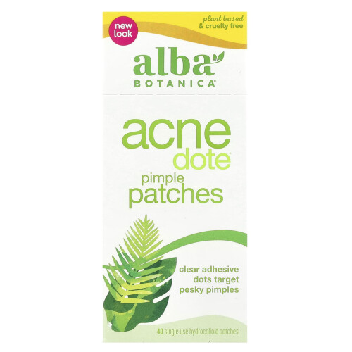 Alba Botanica, Patch per Acne Pimple, 40 Single Use Hydrocolloid Patch