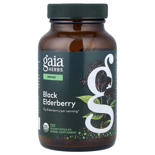 Gaia Herbs, Μαύρη Σφενδάμι, 120 Βιολογικές Κάψουλες