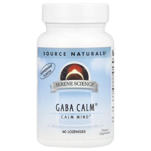 Source Naturals, Serene Science, GABA Calm, Peppermint, 60 Caramelos