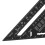 Escuadra de carpintero de 7 pulgadas, regla triangular negra 6