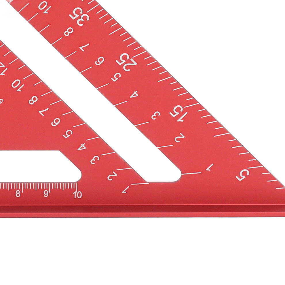 7 Inch Aluminium Framing Square, Rafter Tool Red