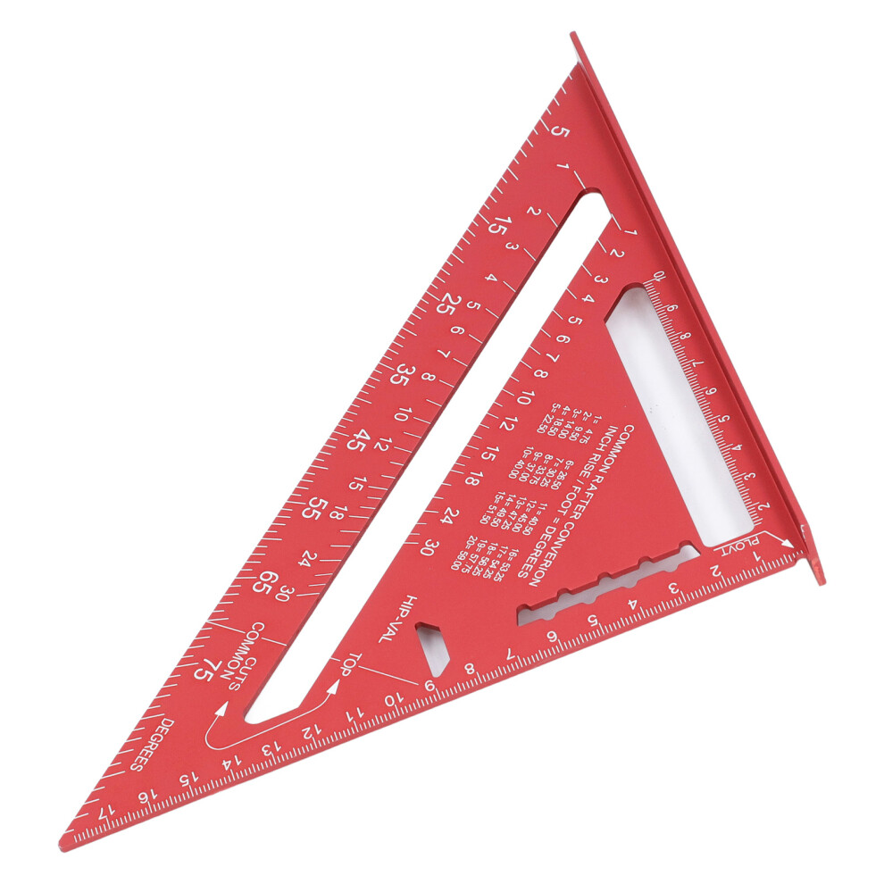 7" Aluminium Rafter Square, Dual Scale Etched 7340572878168
