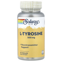 Solaray, L-Tyrosin, 500 mg, 50 VegCaps