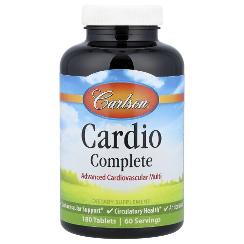 Carlson, Cardio Complete, Advanced Cardiovascular Multi, 180 Tablets