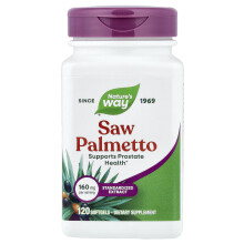 Nature's Way, Palmetto Træ, 160 mg, 120 Bløde Gel