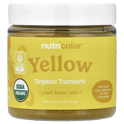 Nutricost, Nutricolor Κίτρινη Οργανική Τούρμερικ, 2,5 oz (70 g)