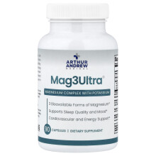 Arthur Andrew Medical, Mag3Ultra, Magnesium Kompleks med Kalium, 90 Kapsler