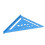 7 Inch Aluminum Triangle Ruler Woodworking Rafter Square Blue 6
