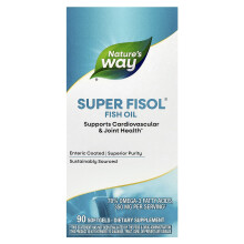 Nature's Way, Super Fisol Fiskeolie, 90 Bløgere (500 mg per Bløg)