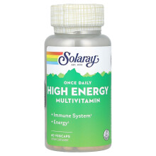 Solaray, Raz Denný Vysoká Energiu, Multivitamin, 60 VegCaps