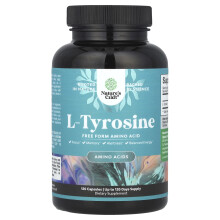 Nature's Craft, L-Tyrosín, 500 mg, 120 kapslí