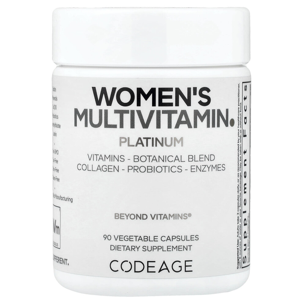 Codeage , Women's Multivitamin, Platinum, 90 Vegetable Capsules