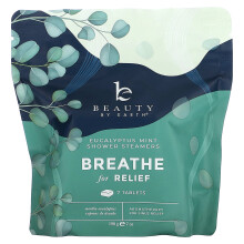 Beauty By Earth, Bagni di Vaporizzazione per il Respiro, Eucalipto e Menta, 7 Comprimati