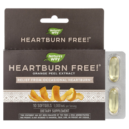 Heartburn Free, 1,000 mg, 10 Softgels