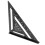 12 Inch Aluminum Rafter Square 45/90 Degree Triangular Ruler Black 10