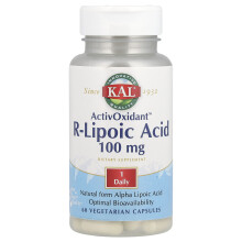 KAL, ActivOxidantÆ, R-Λιποϊκό Οξύ, 100 mg, 60 Vegetarian Capsules