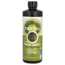 Nutiva, Ulei de Semințe de cânepă Organică, Răcit și Presat la rece, 24 fl oz (710 ml)
