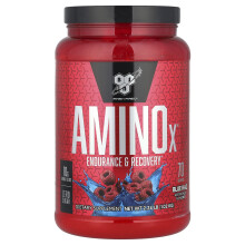 BSN, AminoX, Endurance & Recovery, Blauwe Raz, 2,24 lb (1,01 kg)