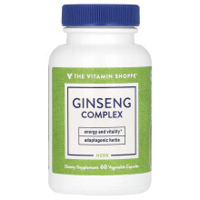 The Vitamin Shoppe, Ginseng Complex, 60 Vegetarische Capsules
