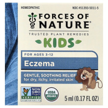 Forces of Nature, Medicina Orgânica para Pele de Eczema, Para Crianças, 0.17 fl oz (5 ml)