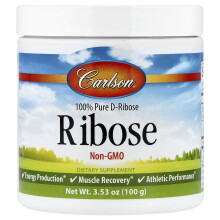 Carlson, Ribose, 3,53 oz (100 g)