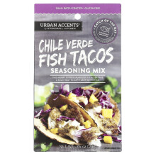 Urban Accents, Chile Verde Vis Tacos Seizoeningsmengsel, 0.75 oz (21 g)