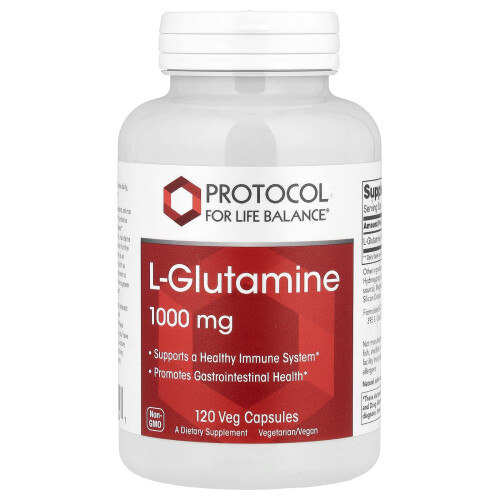 Protocol for Life Balance, L-Γλουταμίνη, 1,000 mg, 120 Βεγέτα Καψούλες