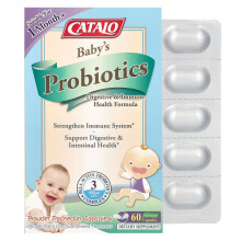 Catalo Naturals, Babypilze, Verdauung & Immunsystemgesundheitsformel, 1 Monat+, 3 Milliarden CFU, 60 pflanzliche Kapseln