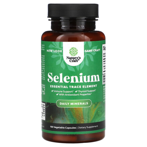 Nature's Craft, Selenium, 100 Vegetable Capsules