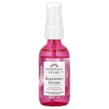 Heritage Store, Serum z wodą różaną z 1% HA, Skóra suchej do mieszanej, 2 fl oz (59 ml)