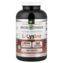 Amazing Nutrition, L-Lisina, 1.000 mg, 360 Comprimidos