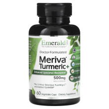 Emerald Laboratories, Meriva Turmeric +, 500 mg, 60 Cápsulas Vegetales (250 mg por Cápsula)
