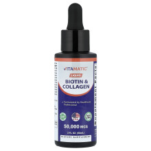 Vitamatic, Vloeibaar Biotine & Collageen, 2 fl oz (60 ml)