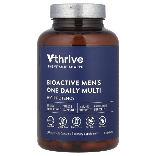 Vthrive, Bioactive Men's One Daily Multi, 60 Vegetable Capsules