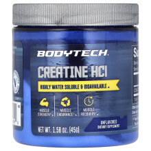 BodyTech, Creatine HCl, Ongevoopt, 1,58 oz (45 g)