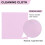 Jewelry Cleaning Cloth Microfiber Double-Sided Pink 100pcs 2