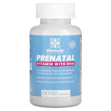 Secrets of Tea, Vidalocity, Prenatal Vitamin med DHA, 60 Myggor