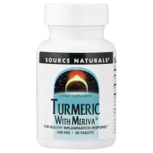 Source Naturals, Turmeric cu Meriva, 500 mg, 30 Tablete