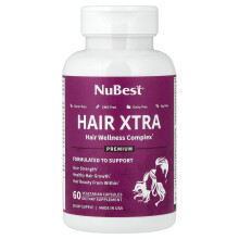 NuBest, Hair Xtra, 60 Vegetariánských Capsulí