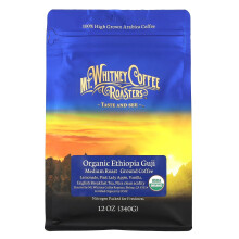 Mt. Whitney Coffee Roasters, Organische Ethiopië Guji, Gezaaid Koffie, Medium Roast, 12 oz (340 g)