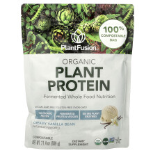 PlantFusion, Biologische Plantenproteïne, Creme van Vanilla Bean, 21,4 oz (609 g)