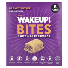 Jesse's WAKEUP!, Rijst Crisp Bites, Pindaboter, 8 Pack, 0,53 oz (15 g) Elke