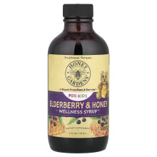 Honey Gardens, Siroppo di Benessere per Bambini, Miele e Sambuco, 4 fl oz (118 ml)