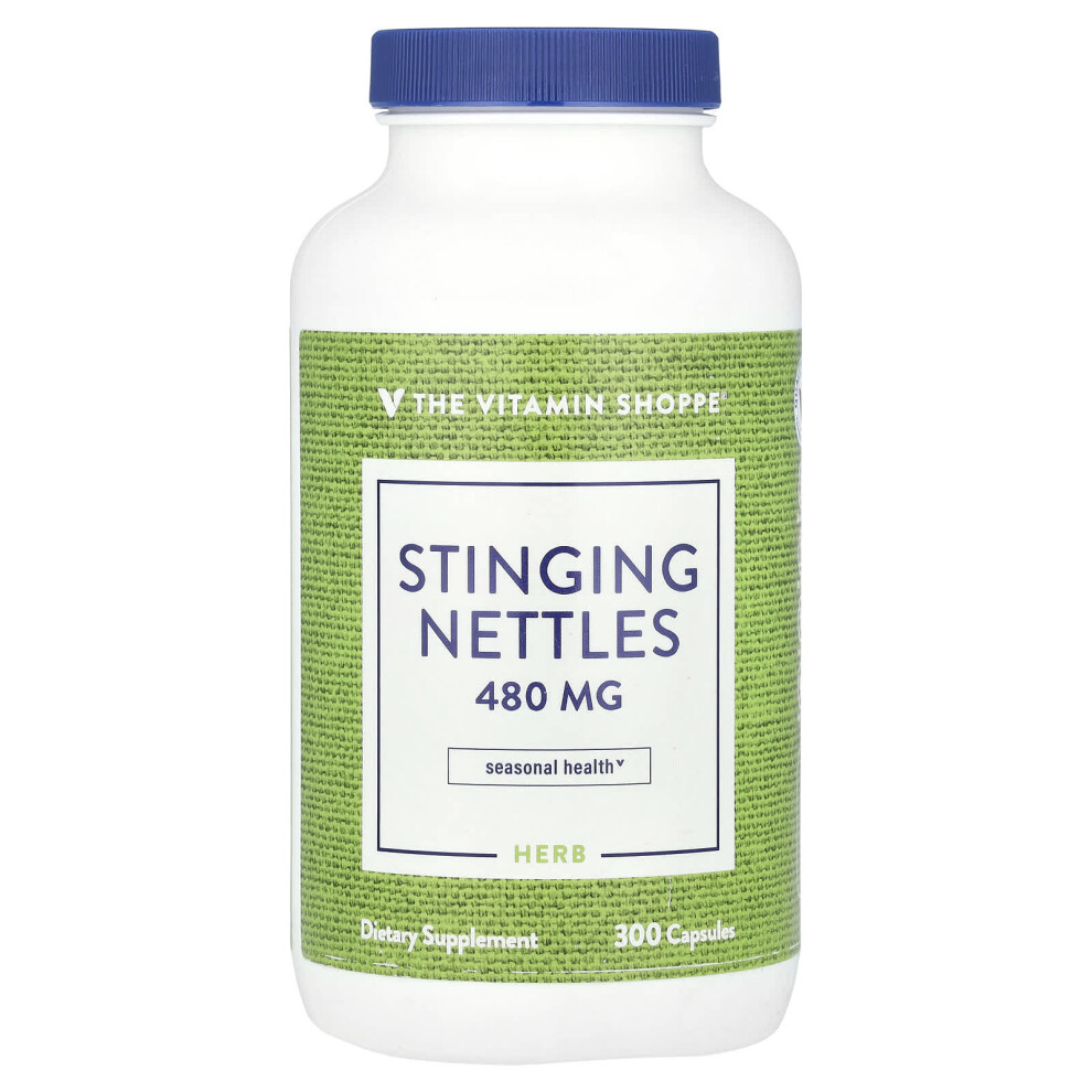 The Vitamin Shoppe , Stinging Nettles, 480 Mg, 300 Capsules
