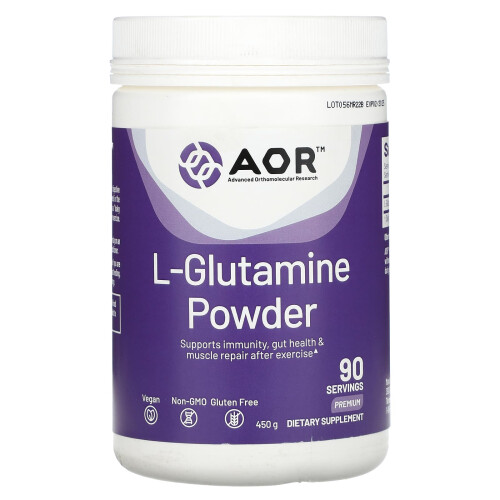 Advanced Orthomolecular Research AOR, L-Glutamiini Pölyke, Premium, 450 g