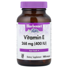 Bluebonnet Nutrition, Βιταμίνη E, 268 mg (400 IU), 100 Softgels