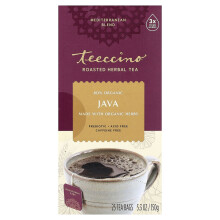 Teeccino, Geroosterde kruiden thee, Java, zonder cafeïne, 25 thee zakjes, 5.3 oz (150 g)