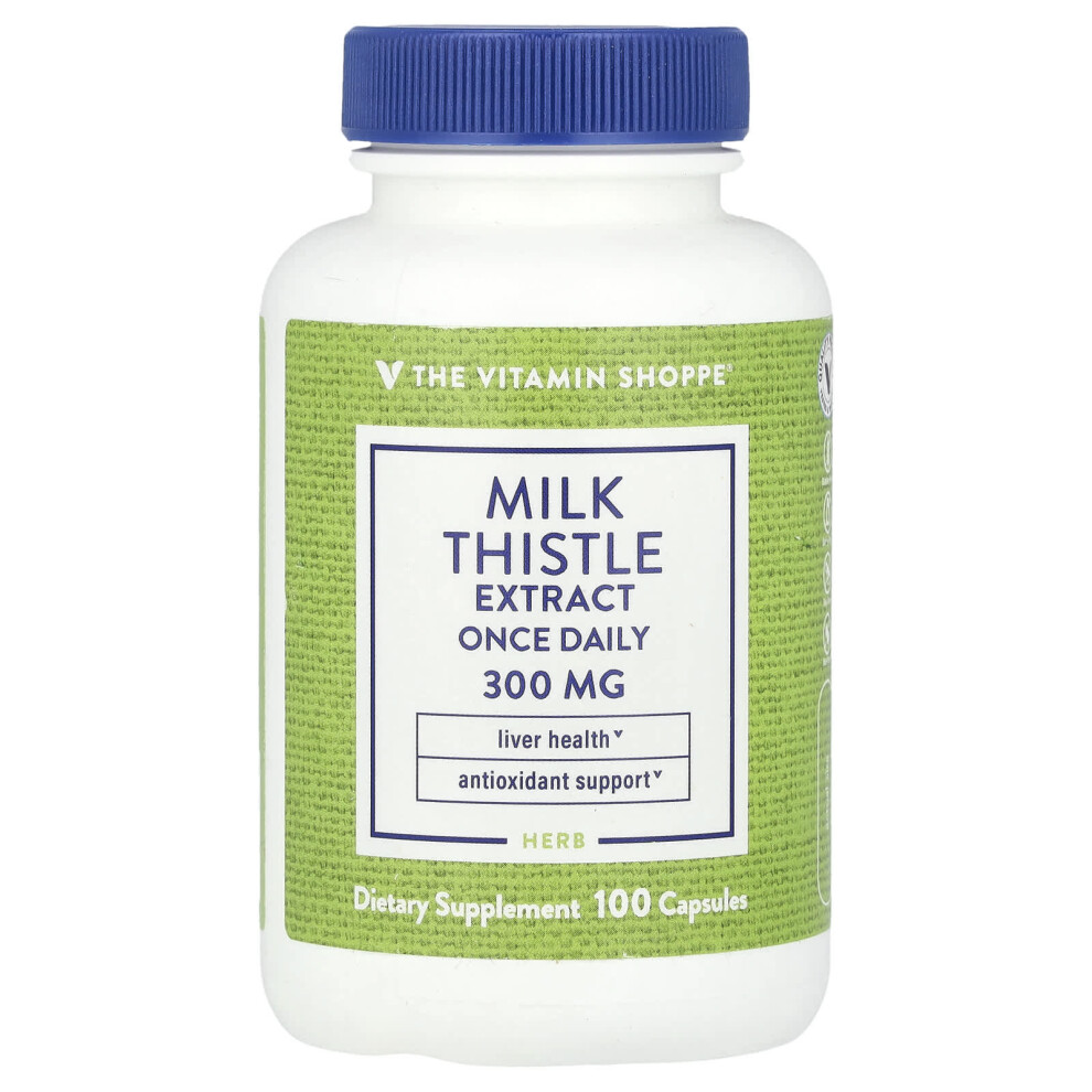 The Vitamin Shoppe , Milk Thistle Extract, 300 Mg, 100 Capsules