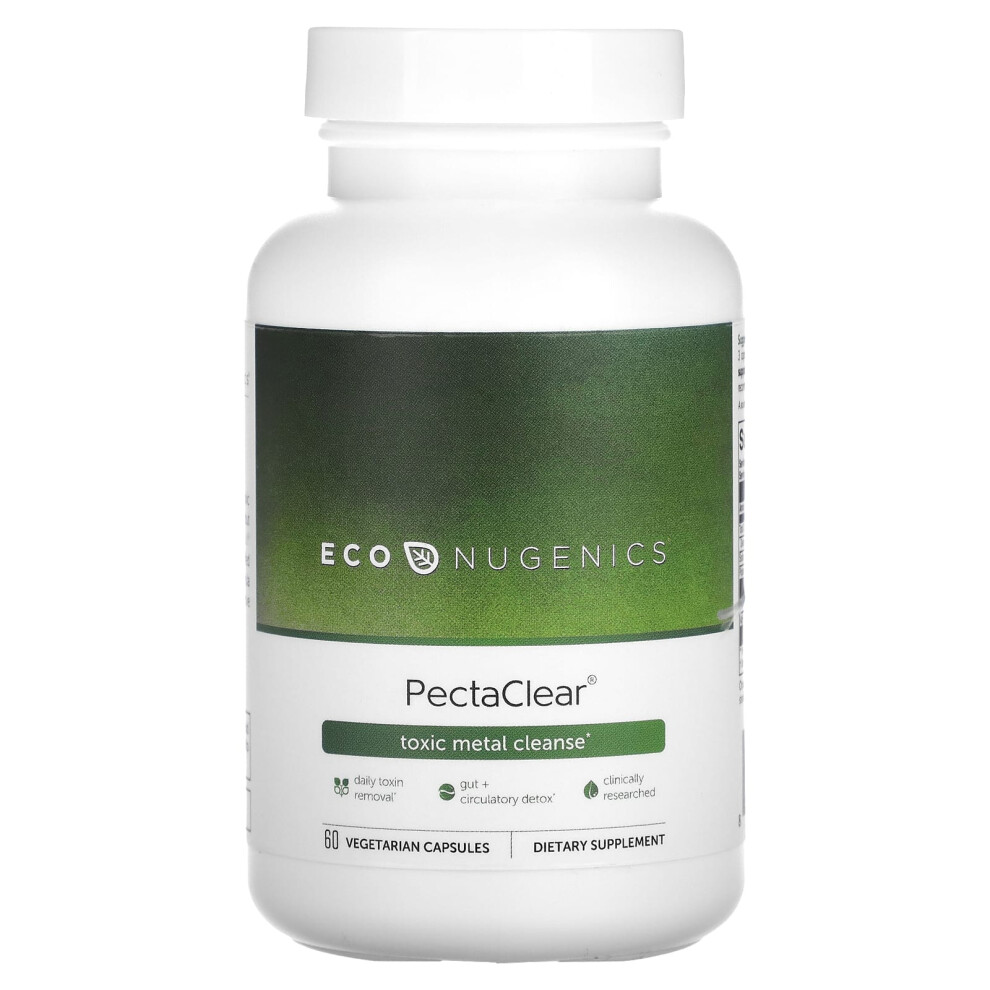 Econugenics , Pectaclear, Toxic Metal Cleanse 60 Vegetarian Capsules